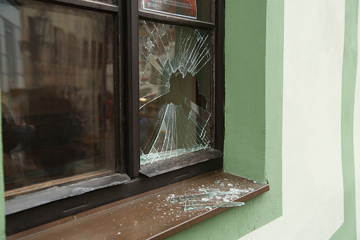 A2B Glass are able to board up broken windows while they are being repaired in Sandy.